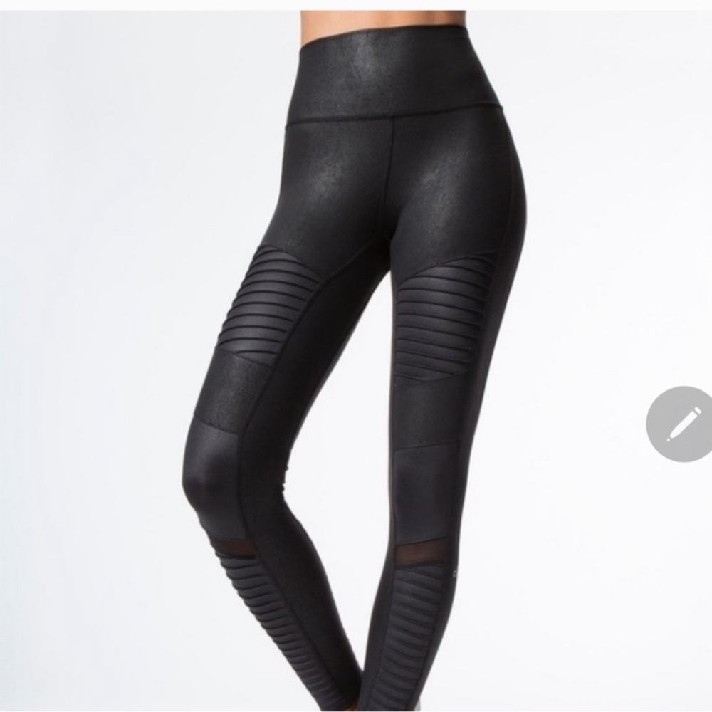 Alo yoga moto faux leather leggings